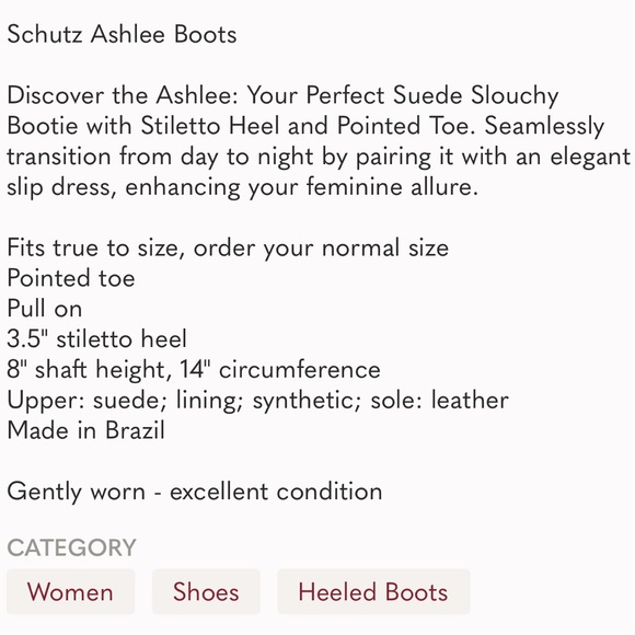 SCHUTZ Ashlee Pointed Toe Scrunched Heeled Boots in Honey Beige - Picture 9 of 9